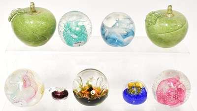 Lot 306 - CAITHNESS; six glass paperweights, together...