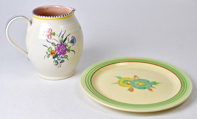 Lot 106 - CLARICE CLIFF; a Honeydew pattern plate,...