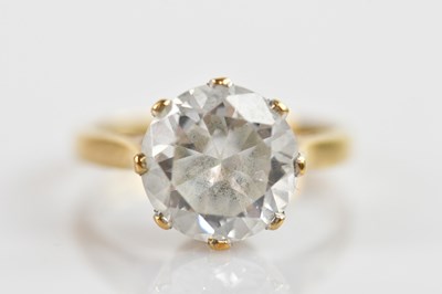 Lot 674 - A 9ct yellow gold dress ring, with central...