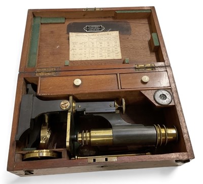 Lot 342 - A late 19th century mahogany cased 'Clarksons'...