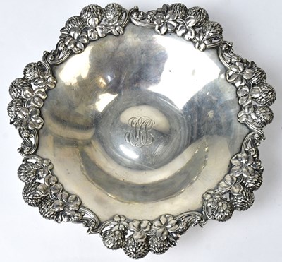 Lot 727 - TIFFANY & CO; a Sterling silver dish, the rim...
