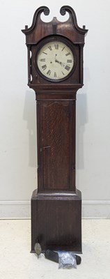 Lot 205 - SAM HILL SHEFFIELD; a 19th century oak cased...
