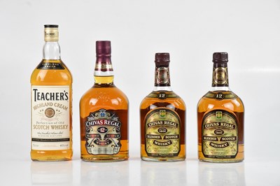 Lot 2456 - WHISKY; a bottle of Chivas Regal blended...