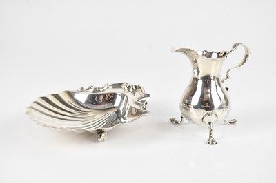 Lot 314 - A Victorian hallmarked silver shell dish,...
