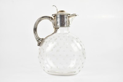 Lot 481 - A Victorian hallmarked silver mounted claret...