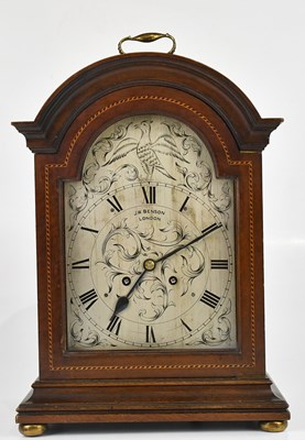 Lot 2180 - J W BENSON, LONDON; a mahogany and inlaid...