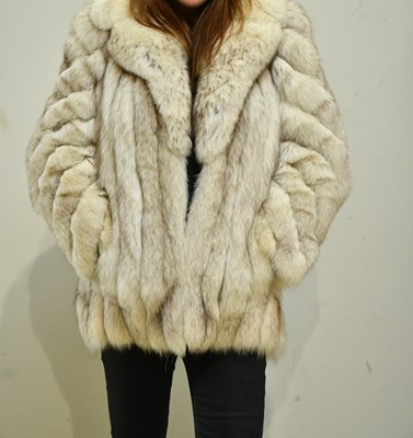 Lot 328A - Saga Fox; a short fully lined silver fox fur...