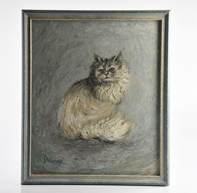 Lot 1281 - ARTHUR DELANEY (1927-1987); oil on board,...
