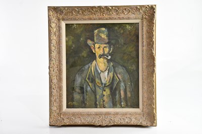 Lot 170 - CHARLES JONES (1923-2008); oil on board, man...