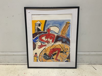 Lot 1331 - ATTRIBUTED TO JORGEN NASH; watercolour,...