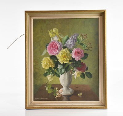 Lot 1294 - THOMAS BRADLEY; oil on board, still life study...