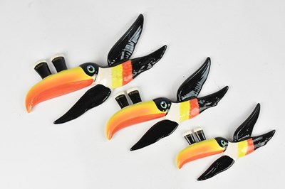 Lot 1151 - CARLTON WARE; a set of three reproduction...
