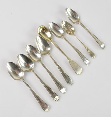 Lot 272 - A set of six hallmarked silver teaspoons,...