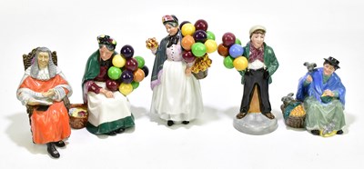 Lot 1399 - ROYAL DOULTON; five figures comprising 'The...