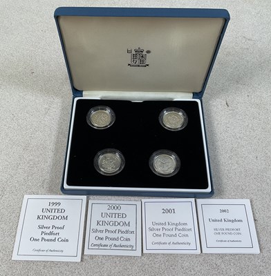 Lot 550 - ROYAL MINT; a 1999-2002 one pound silver proof...