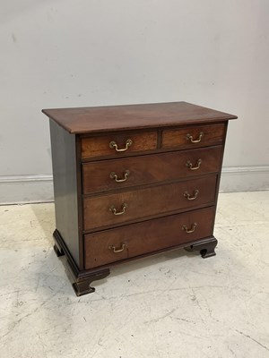 Lot 53 - A 19th century mahogany chest of two short...