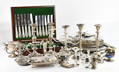 Lot 508 - A large collection of assorted silver plate,...
