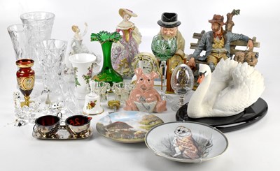 Lot 1016 - A collection of decorative ceramics and glass...