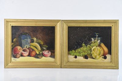 Lot 1327 - CECIL TAIT; pair of oils on canvas, still life...