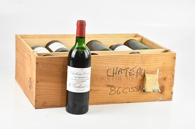 Lot 2512 - RED WINE; a case of twelve bottles of Château...
