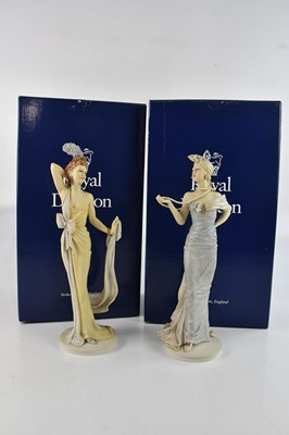 Lot 1310 - ROYAL DOULTON; two Classique figures, 'Theresa'...