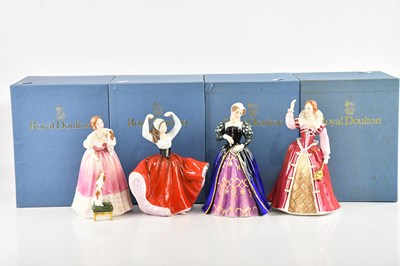 Lot 1320 - ROYAL DOULTON; a collection of four figures...