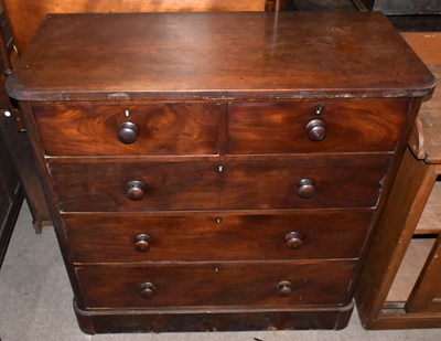 Lot 1638 - A Victorian mahogany chest