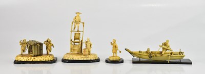 Lot 2248 - Four detailed celluloid figures in the style...