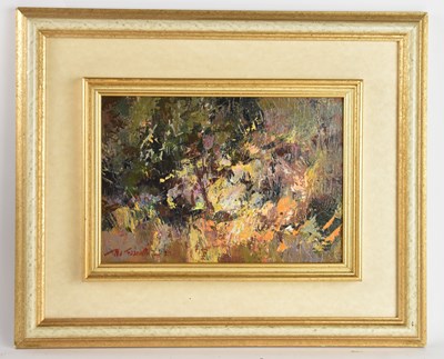 Lot 157 - TITTA FASCIOTTI (1927-1993); abstract oil on...