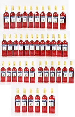 Lot 2529 - CAMPARI; forty bottles, 25%vol, 70cl.