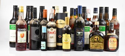 Lot 2536 - MIXED ALCOHOL; a collection of red wine, white...