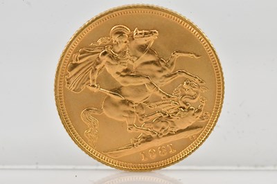Lot 1065 - An Elizabeth II full sovereign, 1981.
