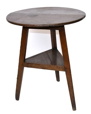 Lot 1688 - A 19th century oak cricket table