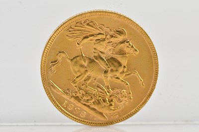 Lot 1073 - A Victorian full sovereign, 1898, old head.