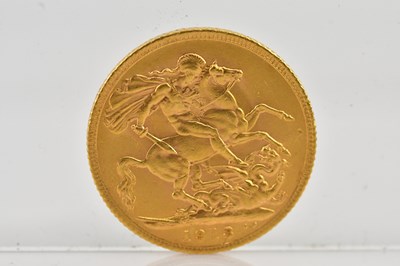 Lot 1075 - A George V full sovereign, 1913.