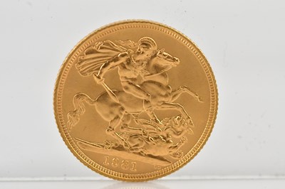 Lot 1077 - An Elizabeth II full sovereign, 1981.