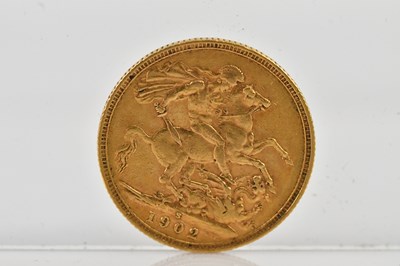 Lot 1080 - An Edward VII full sovereign, 1902, Sydney mint.