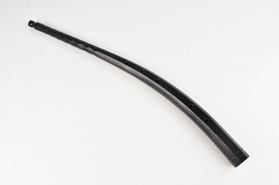 Lot 37 - CHRISTOPHER MONK; a leather covered wooden...
