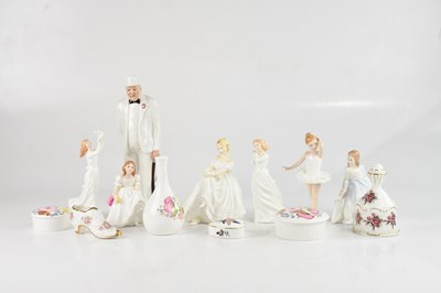 Lot 1158 - ROYAL DOULTON; seven assorted figures...