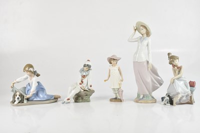 Lot 1156 - LLADRÓ; three assorted figures including a...