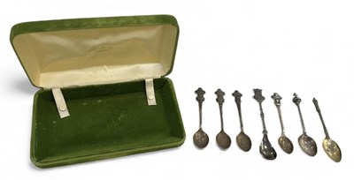 Lot 1111 - ROLEX; a set of four early 20th century silver...