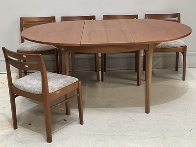Lot 46A - A mid century teak circular extending dining...