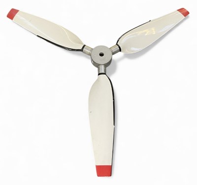 Lot 281 - A large decorative wall hanging propeller with...