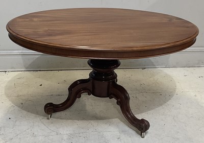 Lot 101 - A 19th century mahogany oval loo table, height...