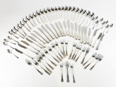 Lot 426 - COHR; an 830 grade silver twelve place setting...