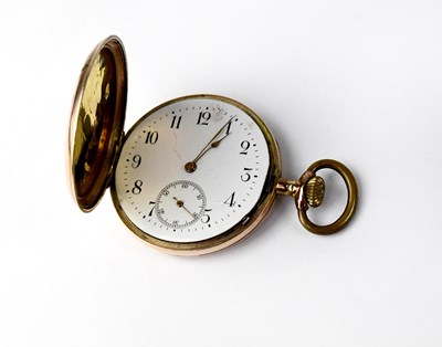 Lot 1078 - SPIRAL BREGUET; a gold plated full hunter...