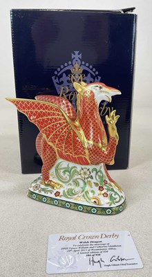 Lot 110 - ROYAL CROWN DERBY; a Welsh Dragon limited...