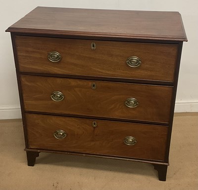 Lot 269 - A mahogany chest of two short over three long...
