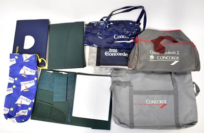 Lot 267 - CONCORDE; a collection of branded folders and...