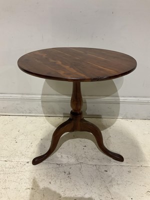 Lot 179 - A good 19th century yew wood tilt-top...